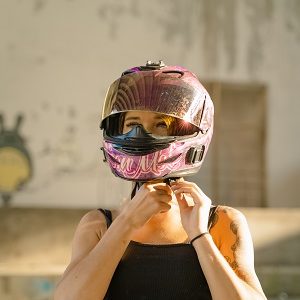 Casco moto mujer integral